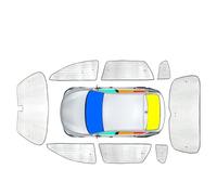 Cache Vitre Voiture pour Kadjar 2016-2022 Protection UV Rideau pour Vitres Latérales Pare-Soleil Pare-Brise Avant Accessoire Interne Voiture(8pcs Whole Car)