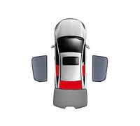 Cache Vitre Voiture pour Peugeot 2008 P24 2020 2021 2022 2023 Magnétique Voiture Pare-Soleil Bouclier Avant Pare-Brise Rideau Arrière Côté Siège Fenêtre Pare-Soleil Pare Soleil Voiture(Taille:D-3PCS)