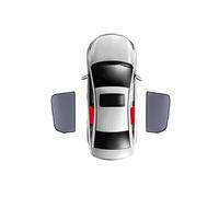 Cache Vitre Voiture pour Toyota pour Yaris pour Vitz pour Hatchback XP130 2012-2019 Pare-Soleil Vitres Latérales Arrière Rideau Pare-Brise Avant Magnétique(2PCS Rear)