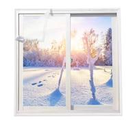 Cache VitreFenêtre Coupe-vent et Thermique Qui ne Bloque Pas la Lumière Protection Hiver Froid et Poussière pour Salle de Bain Cuisine Bureau Maison Chambre(120 cmx240 cm/3.9'x7.9')