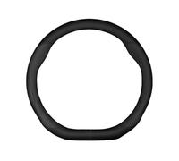 Cache-Volant Cuir Fibre Carbone pour Mercedes pour Benz A B C E S Classe Verre GLB GLC GLC GLK GLK CLS CLS CLS CLK pour AMG Protecteur Volant(Type D Noir)