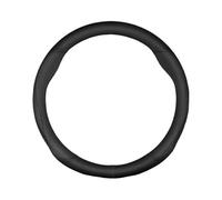 Cache-Volant Cuir Fibre Carbone pour Mercedes pour Benz A B C E S Classe Verre GLB GLC GLC GLK GLK CLS CLS CLS CLK pour AMG Protecteur Volant(Type O Noir)