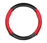 Cache Volant Voiture Housse Volant pour Volvo pour XC60 T4 T5 T6 AWD 2015 2016 2017 2018 2019 2020 2021 B5 B4 2022 2023 Housses Volants(Round Shape-Red)