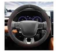 Cache Volant Voiture Housse Volant Voiture pour Toyota pour Camry pour Corolla pour RAV4 pour Highlander GR86 pour Signia 2023 2024 2025 Housses Volants(Black and Brown)