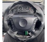 Cache Volant Voiture Pour BMW Pour Série 3 Pour 5 Pour E36 Pour E46 Pour E39 Pour X3 Pour E83 Pour X5 Pour E53 Housse Voiture Cuir Microfibre Perforé Noir(Black Thread)