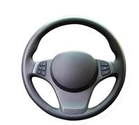 Cache Volant Voiture Pour BMW Pour X3 Pour E83 2003-2010 Pour X5 Pour E53 2004-2006 Housse Volant Cuir Perforé Noir Microfibre Résistante À L'usure(3 Colors thread)