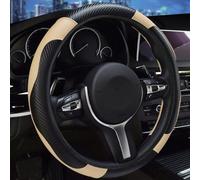 Cache Volant Voiture, pour Dacia Sandero Stepway 2005-2023 2024 Couvre Volant en Cuir PU Durable, Respirant Protege Volant Voiture, Accessoires de Volant,I-O-38cm