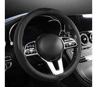 Cache Volant Voiture, pour Toyota Yaris 4 | GR | Cross | Hybride 2020-2023 2024 2025 Couvre Volant en Cuir PU Durable, Respirant Protege Volant Voiture, Accessoires de Volant,D-O-38cm