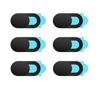 Cache Webcam,6 Pièces Ultra-Mince Cache de Protection de Webcam,Diapositive de Couverture de Webcam pour Ordinateur Portable, iPad, MacBook,iPhone,Accessoires de Téléphone Portable