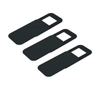 Cache Webcam, PC, Ordinateur Portable, Smartphone, Tablette, Fonction prévention Voyeur, prévention Peep, Plastique réutilisable 3 pièces (Noir)