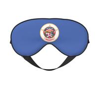 Cache-yeux avec imprimé drapeau de l'État du Minnesota pour homme et femme