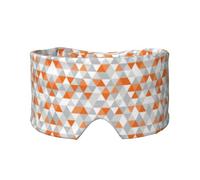 Cache-yeux avec motifs triangles pour la sieste, le voyage, le yoga, les yeux bandeau, voyage, bureau, sieste, avion