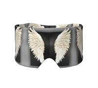 Cache-yeux avec plumes d'ange pour la sieste, le voyage, le yoga, le voyage, le bureau, l'avion