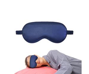 Cache-yeux De Sommeil En Imitation Soie 20,5 x 9,5 cm - Couvre-yeux Occultant Respirant Et Doux - Masque De Nuit Élastique Portable Pour Voyage, Bureau, Train Et Sommeil Réparateur