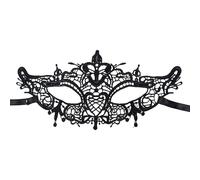 Cache-Yeux Dentelle Noir, Accessoire Déguisement Visage, Bandeau Cosplay Halloween pour Femmes Adolescents Filles Carnaval Soirée Spectacle
