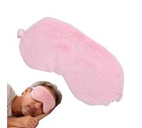 Cache-yeux en peluche douce - bandeau chaud pour les yeux de voyage - Pour hommes, étudiants, bureau, voyage, sieste, méditation, fête, chambre à coucher, avion, hôtel, dortoir