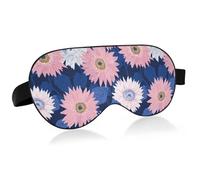 Cache-yeux essentiel de voyage avec bande élastique réglable - Occultant - Style japonais - Tournesol - Rose pâle - Indigo - Nuit de sommeil