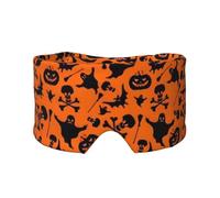 Cache-yeux et oreilles à imprimé Halloween. Occultant pour dormir, bloquant le bruit, pour adultes, enfants, hommes et femmes