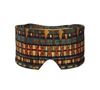 Cache-yeux et oreilles africains classiques imprimés doux et occultants pour adultes et enfants