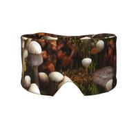 Cache-yeux et oreilles avec imprimé champignon sauvage - Occultant - Bloque le bruit - Pour adultes, enfants, hommes et femmes