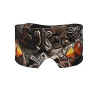 Cache-yeux et oreilles avec imprimé chapeau de rodéo American West - Occultant - Bloque le bruit - Pour adultes, enfants, hommes et femmes