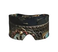 Cache-yeux et oreilles avec imprimé chapeau de rodéo American West - Occultant - Bloque le bruit - Pour adultes, enfants, hommes et femmes