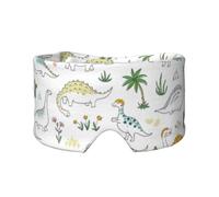 Cache-yeux et oreilles avec imprimé dinosaure - Bloque le bruit - Pour adultes, enfants, hommes et femmes