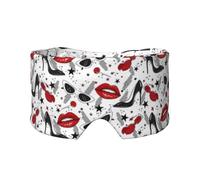 Cache-yeux et oreilles avec imprimé lèvres et talons hauts, bloquant le bruit, pour adultes, enfants, hommes et femmes