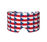 Cache-yeux et oreilles avec motif drapeau de la République tchèque - Occultant - Bloque le bruit - Pour adultes, enfants, hommes et femmes