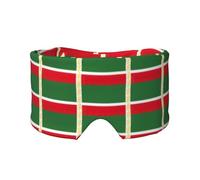 Cache-yeux et oreilles avec motif drapeau de la République tchétchène - Occultant - Bloque le bruit - Pour adultes, enfants, hommes et femmes