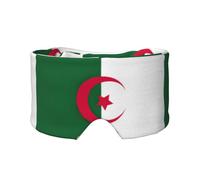 Cache-yeux et oreilles avec motif drapeau de l'Algérie - Occultant - Bloque le bruit - Pour adultes, enfants, hommes et femmes
