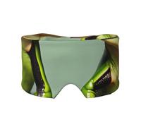 Cache-yeux et oreilles avec motif grenouilles vertes amusantes - Bloque le bruit - Pour adultes, enfants, hommes et femmes