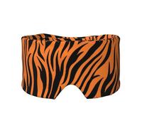 Cache-yeux et oreilles avec motif imprimé tigre à rayures oranges pour dormir, bloquant le bruit, pour adultes, enfants, hommes et femmes
