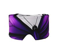 Cache-yeux et oreilles avec papillon violet et fleur - Occultant - Bloque le bruit - Pour adultes, enfants, hommes et femmes