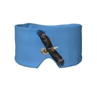 Cache-yeux et oreilles imprimé aigle à tête blanche pour adultes et enfants pour dormir, voyage, maison, bureau - Aide pour une sieste réparatrice