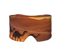 Cache-yeux et oreilles imprimé chameau pour adultes et enfants, pour dormir, voyage, maison, bureau, aide pour une sieste réparatrice