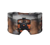 Cache-yeux et oreilles imprimé locomotive pour adultes et enfants, pour dormir, voyage, maison, bureau, aide pour une sieste réparatrice