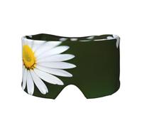 Cache-yeux et oreilles occultants avec motif marguerites blanches sauvages, bloquant le bruit, pour adultes, enfants, hommes et femmes