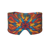 Cache-yeux et oreilles pour adultes avec imprimé étoiles colorées - Bloque les yeux et les oreilles - Pour dormir, maison, bureau, voyage