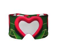 Cache-yeux et oreilles pour la Saint-Valentin - Imprimé amour - Pour adultes et enfants - Pour dormir, voyage, maison, bureau - Aide pour une sieste réparatrice