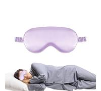 Cache-yeux - Imitation soie, 20,5 x 9,5 cm, bandeau de nuit doux et respirant pour un sommeil confortable | Design léger réglable bloque efficacement la lumière, sommeil pour la maison, les voyages