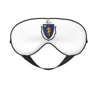 Cache-yeux imprimé drapeau de l'État du Massachusetts pour homme et femme
