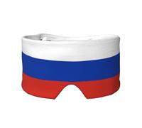 Cache-yeux imprimé drapeau russe pour la sieste, le voyage, le yoga, le voyage, le bureau, l'avion