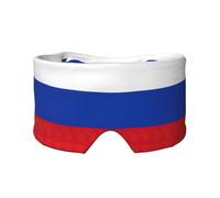 Cache-yeux imprimé drapeau russe pour la sieste, le voyage, le yoga, le voyage, le bureau, l'avion