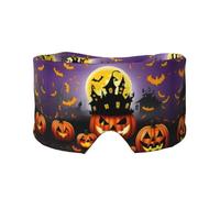 Cache-yeux imprimé Happy Halloween Day pour sieste, voyage, yoga, bandeau pour les yeux, voyage, bureau, sieste, avion