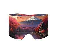 Cache-yeux imprimé paysage du Japon Mount Fuji pour sieste, voyage, yoga, yeux bandeau, voyage, bureau, sieste avion