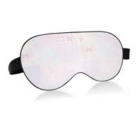 Cache-yeux léger rempli de coton doux avec design incurvé | Tissu doux pour la peau, température équilibrée, sommeil doux, bandeau pour les yeux, avion, train, temps de repos