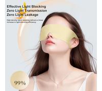 Cache-yeux, masque de nuit avec sangle élastique, masque bloquant la lumière pour avion, tissu respirant, fonction facile à porter, outil de relaxation, accessoire de sommeil pour la méditation, 12,6