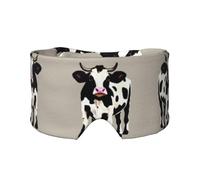 Cache-yeux motif vache à pois noirs pour sieste, voyage, yoga, voyage, voyage, sieste, avion