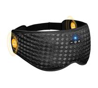 Cache-yeux musical sans fil - Tissu en respirante de 0,8 pouces, boucle sécurisée, écouteurs confortables avec bonnets adaptatifs | Étui de sommeil pour casque | pour la famille, les amis, les